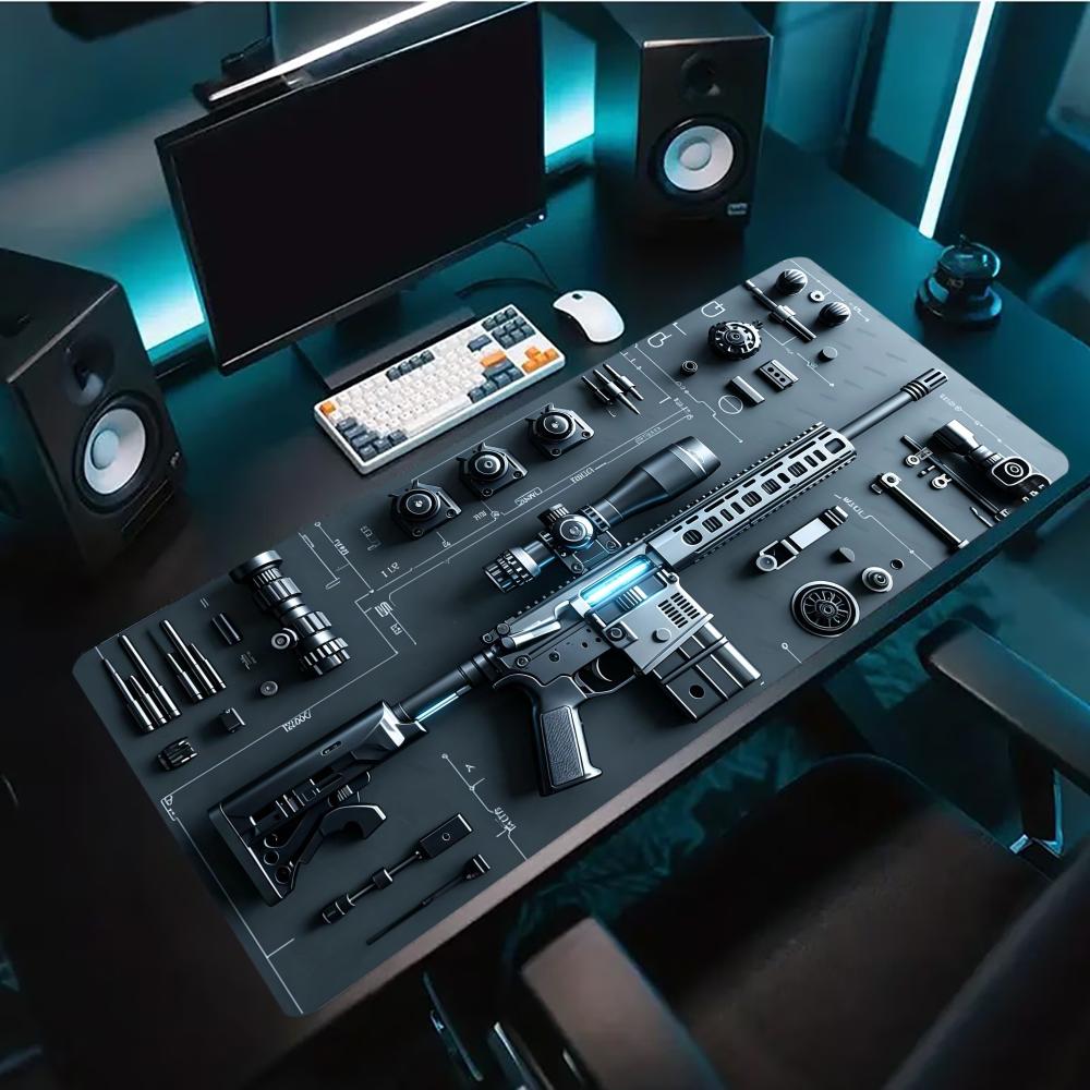 Office Tech Gear - Industrial Tech Layout Extended Gaming Mouse
