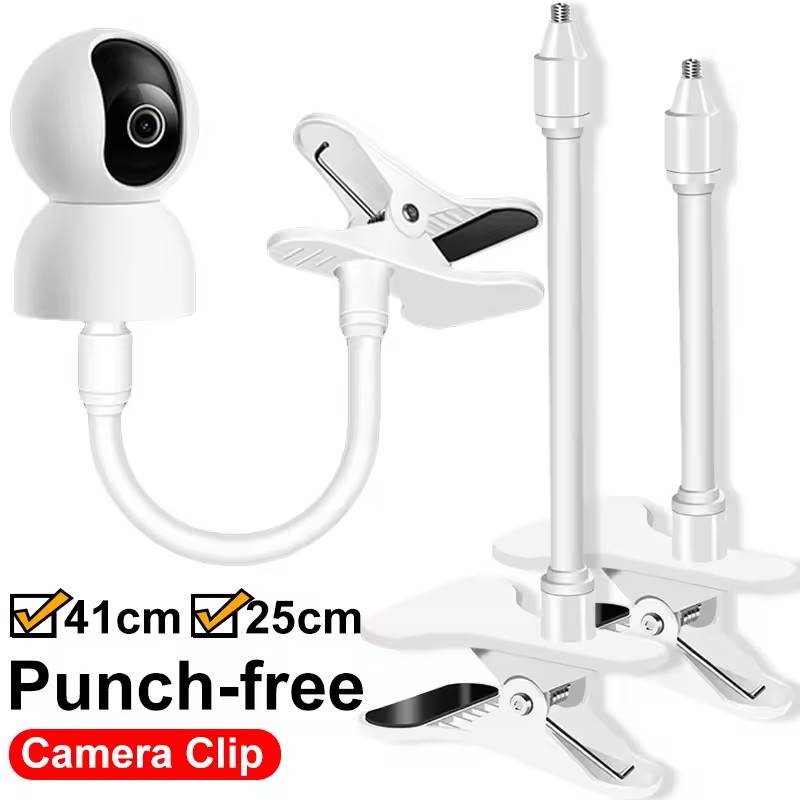 Webcam Stand Clip - 41cm/25cm Universal Bendable Baby Monitor Holder