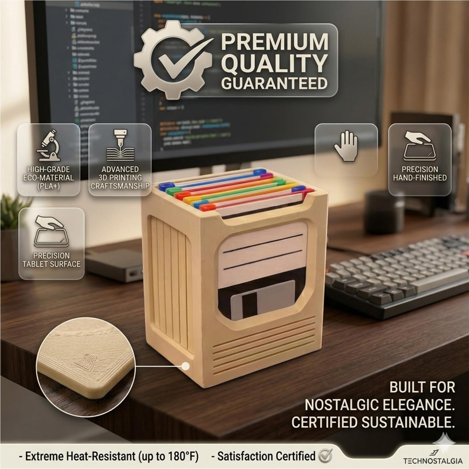 Office And Tech - Retro Tech Coaster Holder Set Retro