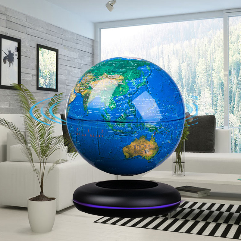 Office And Tech - Magnetic Levitation Globe 8 Inch Floating