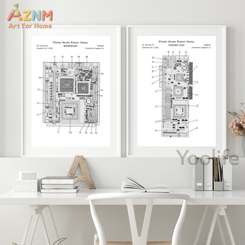 AZNM Computer Motherboard Pate - Tech Office Wall recension och pris