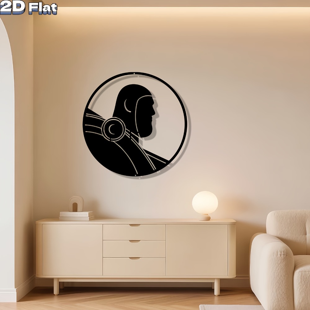 1pc Modern Robot Aluminum Plat - Tech Office Wall recension och pris