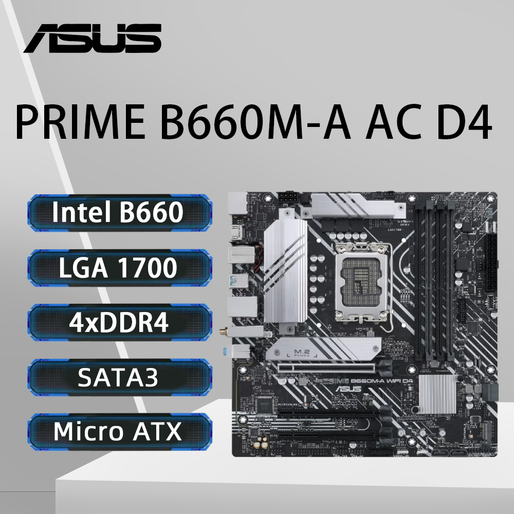 ASUS PRIME B660M-A AC D4 Mothe - Intel Cpu Core I9 recension och pris