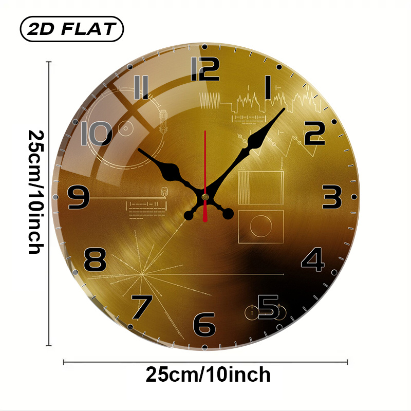 Tech Style Round Silent Acryli - Tech Office Wall recension och pris