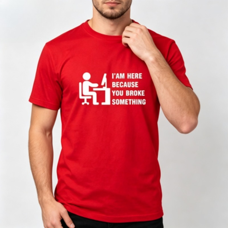 Soft Cotton Men T-shirt Tech S - Tech Office Worker recension och pris