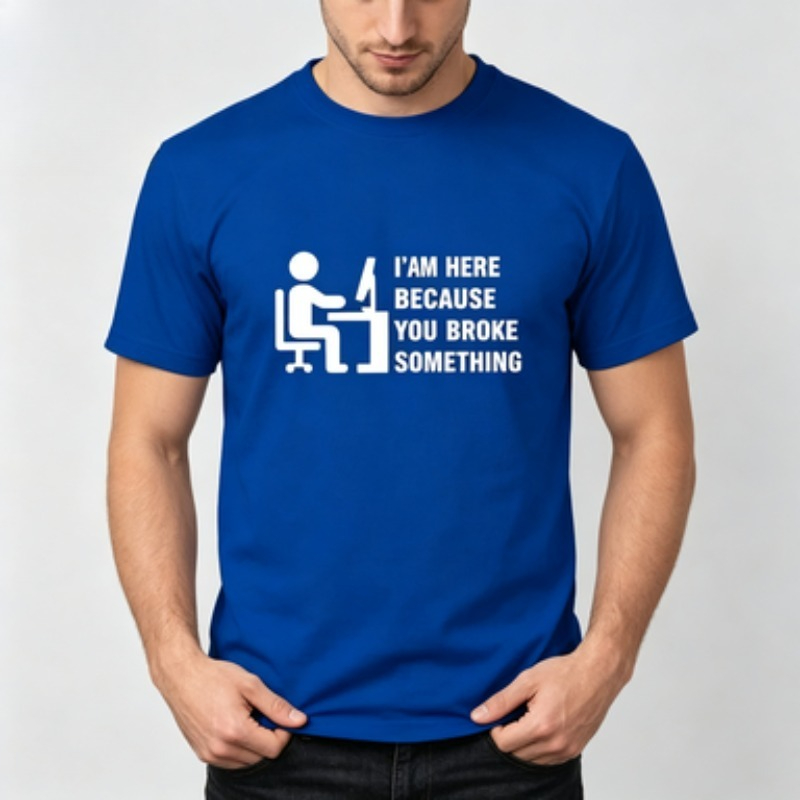 Soft Cotton Men T-shirt Tech S - Tech Office Worker recension och pris