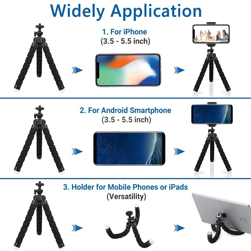 Mini Universal Octopus Tripod  - Webcam Stand Clip recension och pris