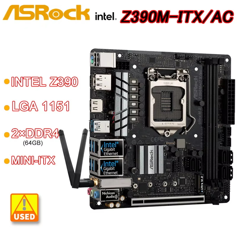 Asrock Z390M-ITX/AC Mini-ITX M - Intel Cpu Core I9 recension och pris