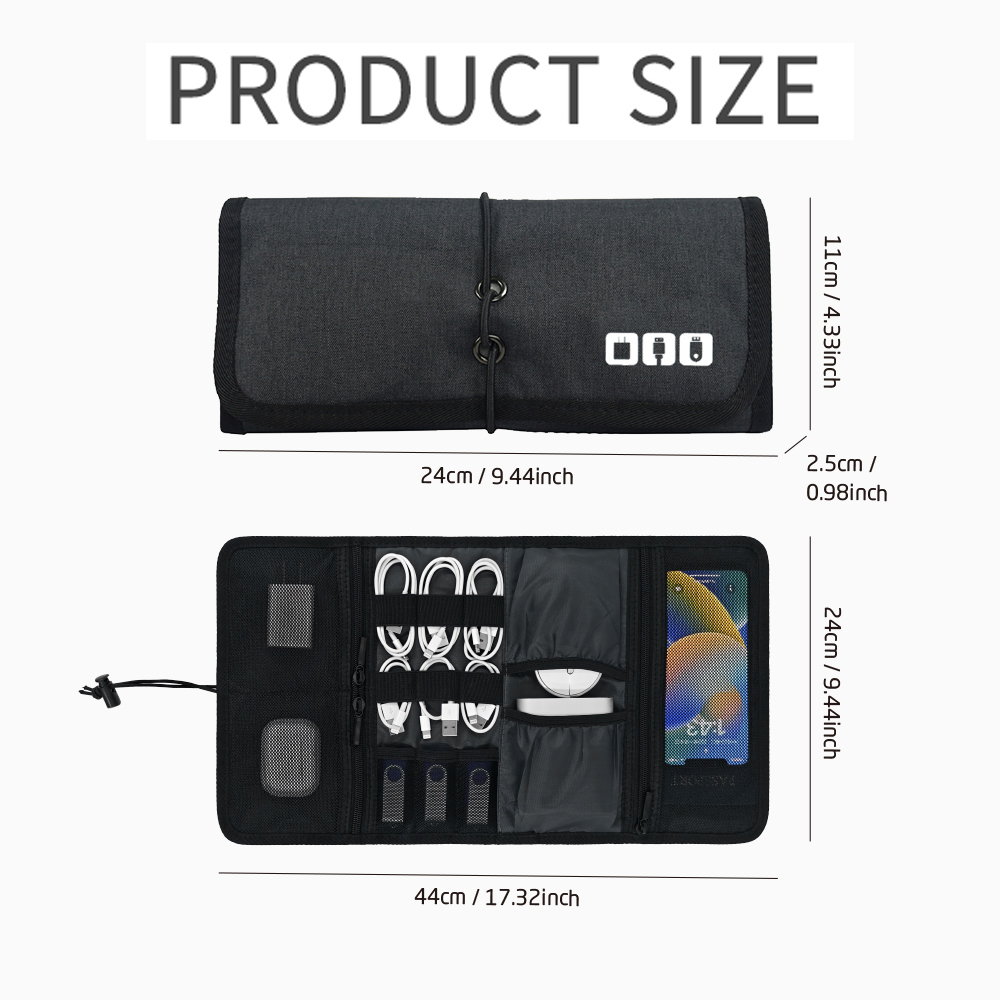Tech Organizer Bag Cable Stora - Office And Tech recension och pris