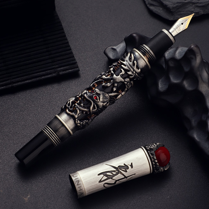 New Jinhao Dragon King Fountai - Office Tech Typing recension och pris