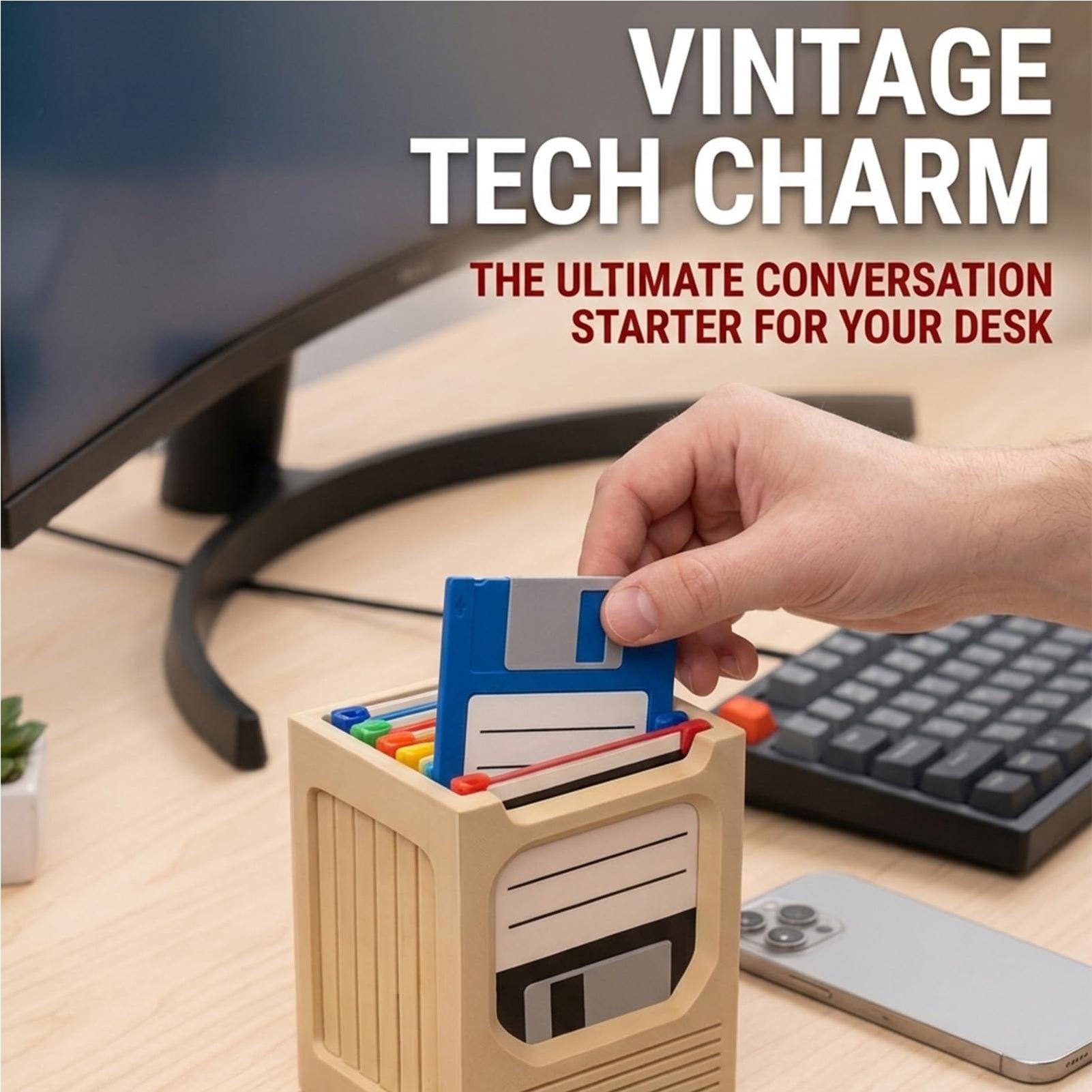 Retro Tech Coaster Holder Set  - Office And Tech recension och pris