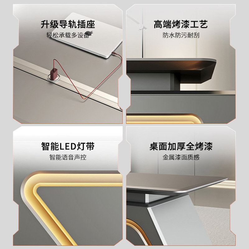 Painted boss table, desk, tech - Office Management Technology recension och pris